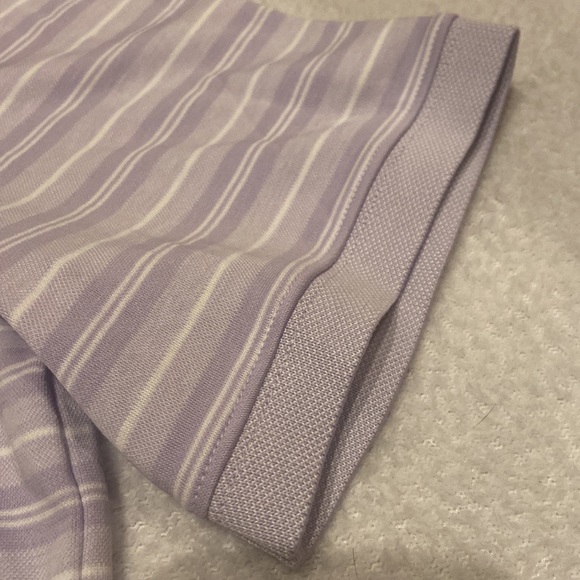 LANDS END Size XL TraditionL Fit 3 Button Polo Shirt Lavender - Picture 4 of 8